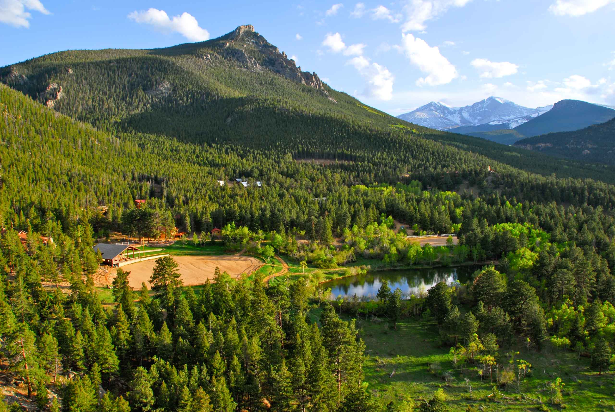 Aerial view of mountain.